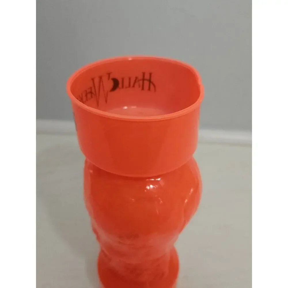 Cedar‎ Point Halloweekends Orange Skull Plastic Cup - NO Straw